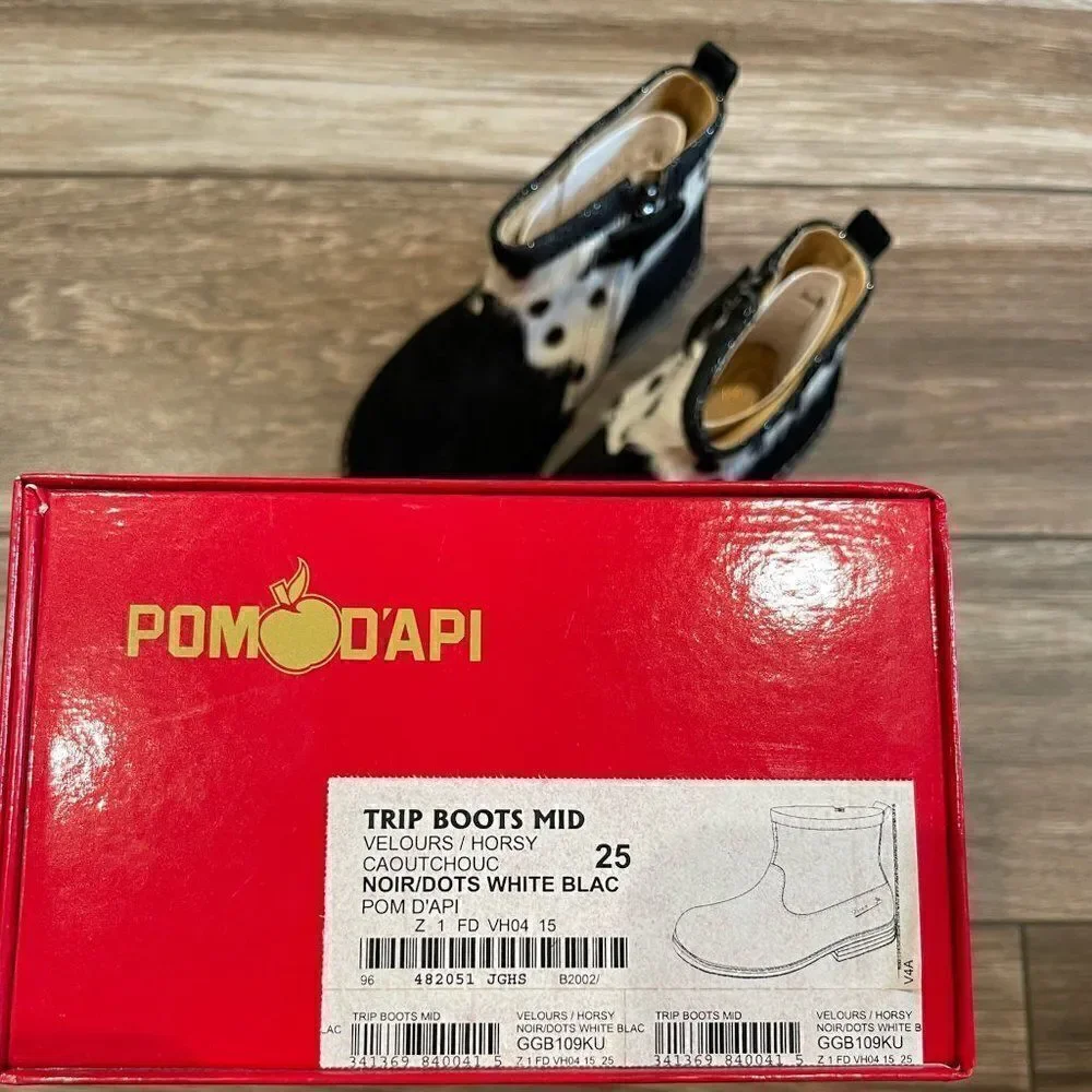 Pom D'Api Dot Trip Boots - NIB! Size 8.5c